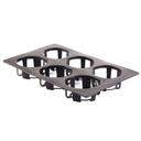 Tablecraft NSF Option Black Salad Dressing Dispenser Set, 20.75 x 12.75 x 9.75 inch