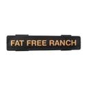 Tablecraft Polypropylene Gold Print Fat Free Ranch Tag for NSF Saferfood Solutions Option Dispenser, 0.5625 x .4375 x 2.5 inch