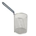 Tablecraft 18/8 Stainless Steel Round Pasta Basket with Blue Cool Touch Vinyl Handle, 4.5 x 4.5 x 6 inch -- 2 per case