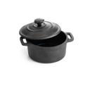 Tablecraft Cast Iron Casserole with Lid, 8 Ounce