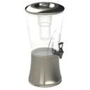 Tablecraft BPA Free Silhouette Stainless Steel and Tritan Beverage Dispenser, 3.5 Gallon