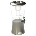 Tablecraft BPA Free Stainless Steel and Tritan Silhouette Beverage Dispenser, 3.5 Gallon Capacity