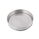Tablecraft Brickhouse Collection Stainless Steel with Embossed Brick Pattern Round Diner Patter, 8.125 x 8.125 x 1.625 inch