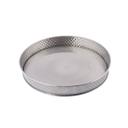 Tablecraft Brickhouse Collection Stainless Steel with Embossed Brick Pattern Round Diner Platter, 10.5 x 10.5 x 1.625 inch