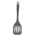 Tablecraft Gray Silicone Slotted Turner, 3.125 x 1.3125 x 12 inch