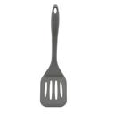 Tablecraft Gray Silicone Slotted Turner, 3.125 x 1.3125 x 12 inch