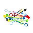 Tablecraft Sani Cap Assorted Pack Standard Cone Tip Tethered Cap -- 12 per case