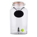 Tablecraft Rustic Country Glass Beverage Dispenser, 2.5 Gallon