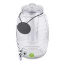 Tablecraft Beehive Collection Clear Glass Beverage Dispenser, 2.5 Gallon Capacity