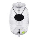 Tablecraft Beehive Collection Clear Glass Beverage Dispenser, 2.5 Gallon