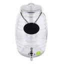 Tablecraft Beehive Collection Clear Glass Beverage Dispenser, 2.5 Gallon Capacity