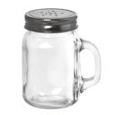 Tablecraft Clear Glass Mason Jar Salt and Pepper Shaker with Stainless Steel Top, 4.75 Ounce Capacity -- 6 per case