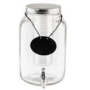 Tablecraft Clear Glass Mason Jar Beverage Dispenser, 2 Gallon