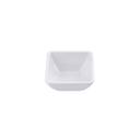 Tablecraft Melamine White Square Ribbed Ramekin, 3 Ounce Capacity -- 12 per case