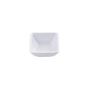 Tablecraft Melamine White Square Ribbed Ramekin, 2 Ounce Capacity -- 12 per case