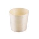 Tablecraft 2 Ounce Mini Poplar Wood Disposable Serving Cup, 50 count -- 12 per case