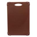 Tablecraft Grippy Polypropylene Brown Color Coded Cutting Board, 18 x 12 x 0.625 inch