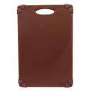 Tablecraft Grippy Polypropylene Brown Color Coded Cutting Board with TPE Grips, 18 x 12 x 0.625 inch