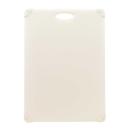 Tablecraft Grippy Polypropylene White Color Coded Cutting Board, 18 x 24 x 0.625 inch