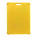 Tablecraft Grippy Polypropylene Yellow Color Coded Cutting Board, 18 x 24 x 0.625 inch