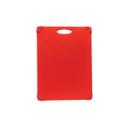 Tablecraft Grippy Polypropylene Red Color Coded Cutting Board, 20 x 15 x 0.625 inch