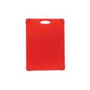 Tablecraft Grippy Polypropylene Red Color Coded Cutting Board with TPE Grips, 20 x 15 x 0.625 inch