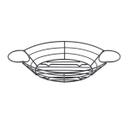 Tablecraft Meranda Collection Black Powder Coated Steel Basket with Ramekin Holder, 13 x 7.25 x 2.5 inch