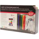 Tablecraft Grippy Polypropylene Color Coded 6 Piece Cutting Board Kit, 18 x 12 x 0.625 inch -- 1 pack per case