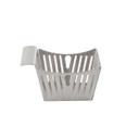 Tablecraft Stainless Steel Stamped Pinstriped Basket, 5.375 x 3.375 x 3.125 inch