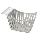 Tablecraft Stainless Steel Stamped Pinstriped Basket, 5.375 x 3.375 x 3.125 inch