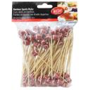 Tablecraft 4.5 inch Football Bamboo Sport Pick, 100 count -- 12 per case