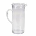 Tablecraft Clear SAN Plastic Pitcher with Lid, 0.5 Gallon Capacity
