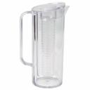Tablecraft Clear SAN Plastic Infusion Pitcher with Lid, 0.5 Gallon
