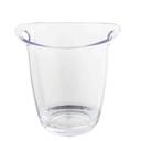 Tablecraft Clear SAN Plastic Wine Bucket, 2.6 Liter Capacity