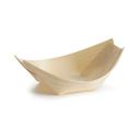 Tablecraft Large Disposable Wood Boat, 5 Ounce Capacity - 50 count per pack -- 12 packs per case