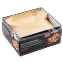 Tablecraft 8 Ounce Extra Large Natural Poplar Wood Disposable Serving Boat, 50 count -- 12 per case