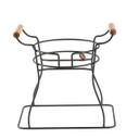 Tablecraft Black Powder Coated Single Wire Glass Beverage Dispenser Stand Only, 13.375 x 10 x 13 inch