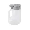 Tablecraft Option Polypropylene Condiment Dispenser with Gray ABS Top, 32 Ounce Capacity -- 6 per case