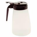 Tablecraft Brown ABS Top Polypropylene Syrup Dispenser, 10 Ounce -- 12 per case.