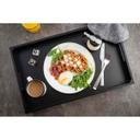 Tablecraft Polypropylene Teardrop Syrup Dispenser with Black ABS Top, 10 Ounce Capacity -- 12 per case