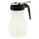 Tablecraft Polypropylene Black ABS Top Teardrop Syrup Dispenser, 10 Ounce -- 12 per case.