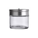Tablecraft Clear Glass Shaker with Rotating Stainless Steel Top, 3 Ounce Capacity -- 6 per case