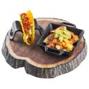 Tablecraft Square Cast Iron Finish Melamine Skillet with ¾ inch Handle, 5 x 5 x 1.37 inch