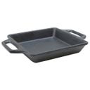 Tablecraft Square Cast Iron Finish Melamine Skillet, 5 x 5 x 1.37 inch