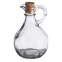 Tablecraft Clear Glass Olive Oil Bottle with Cork, 11 Ounce Capacity -- 6 per case