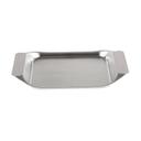 Tablecraft Better Burger Collection Weave Pattern 18-8 Stainless Steel Small Serving Tray, 10 x 7 x 0.5 inch