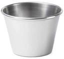 Tablecraft Stainless Steel Round Sauce Cup, 6 Ounce Capacity -- 12 per case