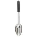 Tablecraft Anti Microbial Black Vinyl Coated Stainless Steel Solid Spoon, 4 Ounce Capacity