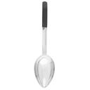 Tablecraft Anti Microbial Black Vinyl Coated Stainless Steel Solid Spoon, 6 Ounce Capacity