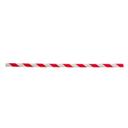Tablecraft Red Striped Individually Wrapped Paper Straw, 7.75 inch - 500 count per pack -- 12 packs per case